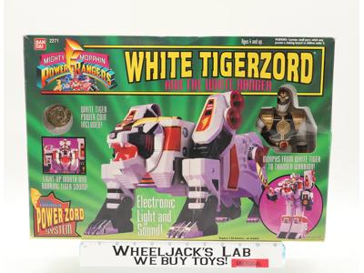 White Tigerzord 100% Complete W/ Box Power Rangers 1994 Bandai Action Figure