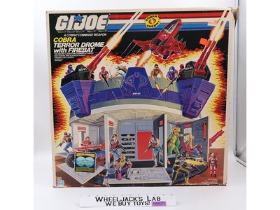 Terror Drome W/ NICE BOX 100% Complete UNBROKEN GI Joe 1986 Hasbro Playset