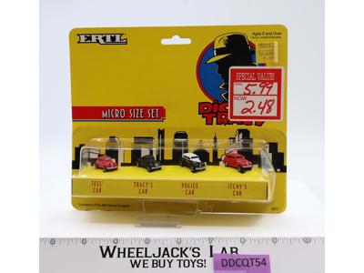 Dick Tracy Micro Size Set of 4 Cars 2672 Ertl 1990 Vintage MOSC NEW