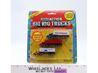 Micro Action Magnifiers Big Rig Trucks 10052 Funrise 1989 Vintage MOSC