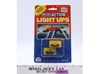 Micro Action Light Ups 2 Car Set 10220 Funrise 1989 Vintage MOSC NEW