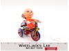 Clown Tricycle Tin Litho WORKS 1950s MTU Korea Vintage Windup Toy