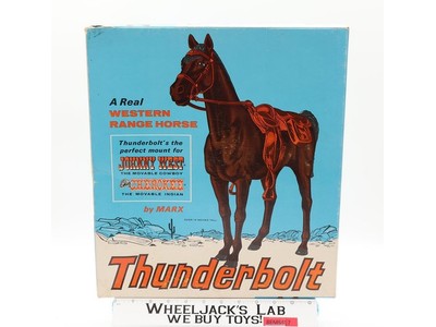 Thunderbolt Johnny West Best of the West 1960s Marx Vintage COMPLETE with Box