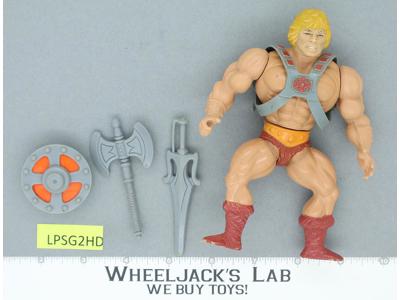 He-Man 100% Complete Masters of the Universe MOTU 1982 Mattel Vintage Figure