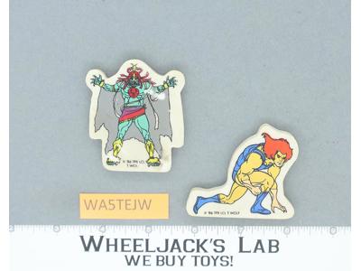 Thundercats 2D Erasers Lion-O Mumm-Ra Lot of 2 100% Complete Vintage