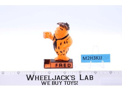 Flintstones Toothbrush Holder Fred Fruity Pebbles Cereal Toy Prize Hanna-Barbera