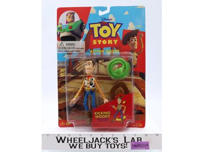 Kicking Woody Disney Toy Story 1995 Thinkway Toys Action Figure NEW SEALED