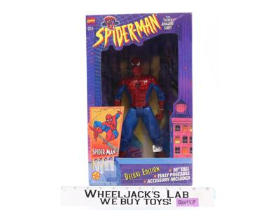 Spiderman Deluxe Edition Spiderman Marvel Comics 1994 ToyBiz 10" Figure NEW MIB