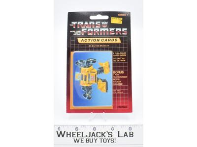 Bumblebee Sealed Pack Card #28 of Transformers Trading Action Cards 1985 G1