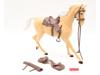 Palomino Flame The Western Range Horse Marx Johnny West  11" Vintage Set