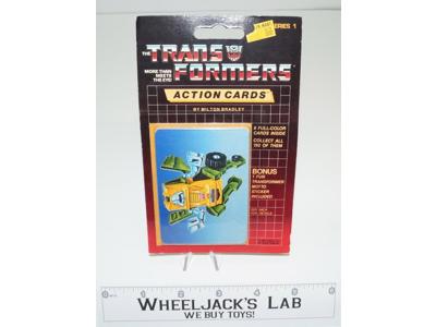 Brawn Sealed Pack Card #23 of Transformers Trading Action Cards 1985 G1