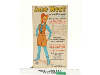#2067 Jane West Best of the West Johnny West 1965 Marx Vintage 11" Doll