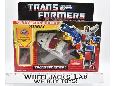 Getaway Powermaster NEAR MINT FIGURE 100% Complete 1988 Vintage G1 Transformers