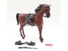 Comanche Movable Cavalry Horse w/Tack Fort Apache Fighters Marx 12" Vintage