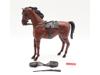 Comanche Movable Cavalry Horse w/Tack Fort Apache Fighters Marx 12" Vintage