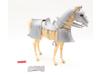 Silver Valor Armored Horse Noble Knight 1968 Marx Vintage 11" Complete Set