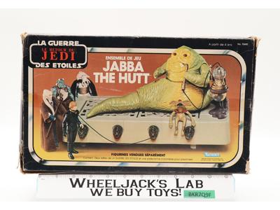 Jabba the Hutt Action Playset 100% Complete W/ Insert Star Wars 1983 Kenner