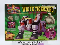 White Tigerzord & White Ranger UNUSED STICKERS Power Rangers 1994 Bandai NEW MIB