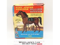 Comanche Movable Cavalry Horse w/Tack Fort Apache Fighters Marx 12" Vintage