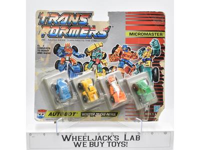 Monster Trucks Patrol MOSC Sealed New 1990 Vintage G1 Transformers Action Figure