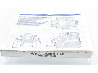 SGT. Slaughter with Triple T #2 Original Blueprints Instructions ARAH GI Joe