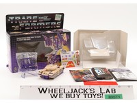 Blitzwing COMPLETE W/BOX & INSERT 1985 G1 Transformers Hasbro UNUSED STICKERS