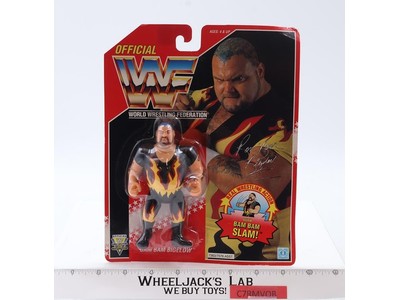 Bam Bam Bigelow WWF Wrestling 1993 Hasbro Vintage Action Figure NEW MOSC SEALED