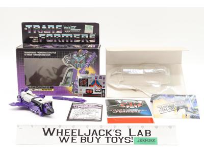 Astrotrain COMPLETE W/Box & Insert 1985 Vintage G1 Transformers UNUSED STICKERS
