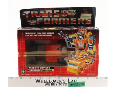 Sandstorm 100% Complete W/BOX & INSERT1986 G1 Transformers Vintage METAL TOES