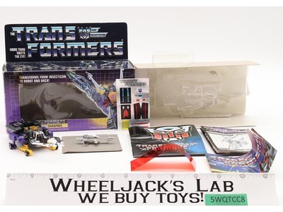 Shrapnel 100% Complete W/BOX & INSERT G1 Transformers 1985 UNUSED STICKERS