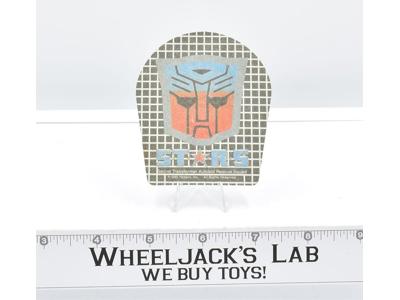 S.t.a.r.s. STARS Membership PATCH Mail Away 1985 G1 Transformers Acion Figure