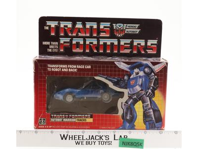 Tracks 100% complete W/Box & Bubble 1985 G1 Transformers Hasbro Vintage Figure