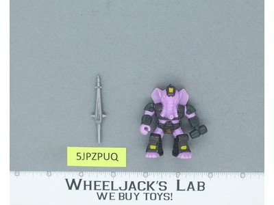 #8 Sledgehammer Elephant Wood Rub 100% Complete Battle Beasts Hasbro 1986