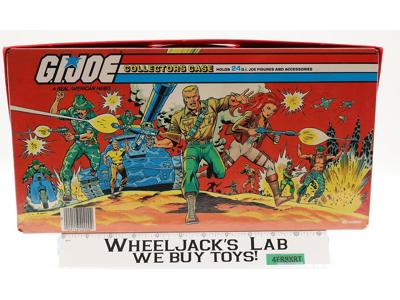 GI Joe Collectors Case 24 Action Figures W/ TRAYS 1984 Tara Toy Accessory