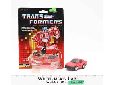 Chase 100% Complete W/CARDBACK & BUBBLE G1 Transformers Hasbro Vintage