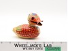 Cute Quacky Duck Tin Litho Movable Head 1950s Alps Japan Vintage Friction Toy