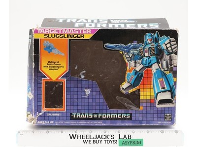 Slugslinger Targetmaster BOX ONLY G1 Transformers Hasbro 1987 Vintage