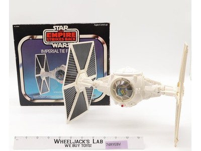 White Imperial Tie Fighter NICE 100% Complete Star Wars 1978 Kenner Vehicle