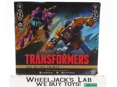 Carnivac Vs Fisitron Transformers Age of the Primes 2025 Hasbro Figure NEW MIB