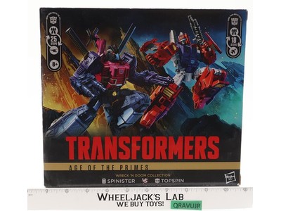 Spinister Vs Topspin Transformers Age of the Primes 2025 Hasbro NEW SEALED