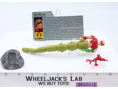 Golobulus V1 W/CUSTOM STAND 100% Complete G.I. Joe 1987 Hasbro Vintage Figure