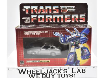 Bluestreak NICE BOX MIB 100% Complete 1984 Vintage Hasbro G1 Transformers