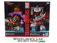 Brawn 86-27 + Ratchet 86-28 Transformers Studio Series The Movie Hasbro NEW MISB