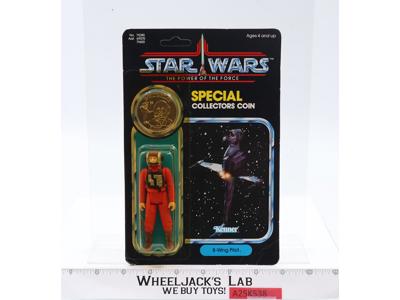 B-Wing Pilot W/Coin 92 Back Star Wars POTF Kenner Action Figure NEW MOSC SEALED