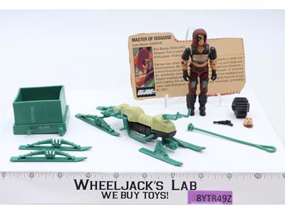 Zartan W/ Chameleon Swamp Skier GI Joe 1984 Hasbro Vintage Action Figure Vehicle