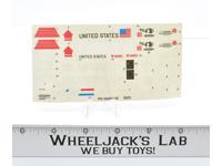 Bridge Layer Toss n' Cross Original Sticker Sheet 1984 Hasbro Vintage Gi Joe