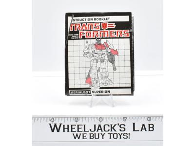 Superion Giftset Action Figure Instruction Manual Booklet 1985 G1 Transformers