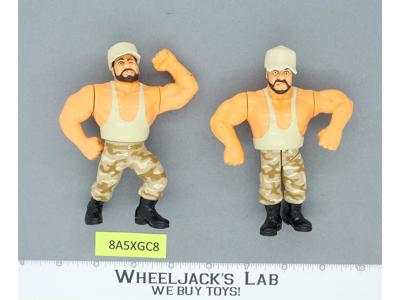The Bushwackers Tan Camo Complete WWF WWE Hasbro Wrestling 1991 Titan Vintage