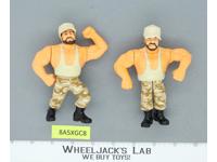 The Bushwackers Tan Camo Complete WWF WWE Hasbro Wrestling 1991 Titan Vintage