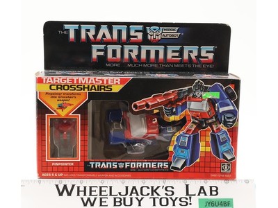 Crosshairs COMPLETE W/Box & Insert Hasbro G1 Transformers UNUSED STICKERS